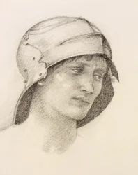 Frau mit Hut, Detail aus einem Skizzenbuch